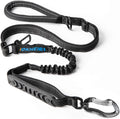 Multifunctional Leash with Car Seatbelt for Large, Medium Dogs, Adjustable, 4-6 FT Strong Bungee Leash