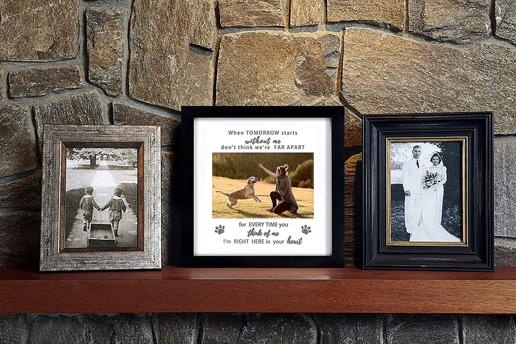 Pet Memorial Picture Frame, Sympathy Loss Gift, Dog Cat Remembrance Keepsake Tribute