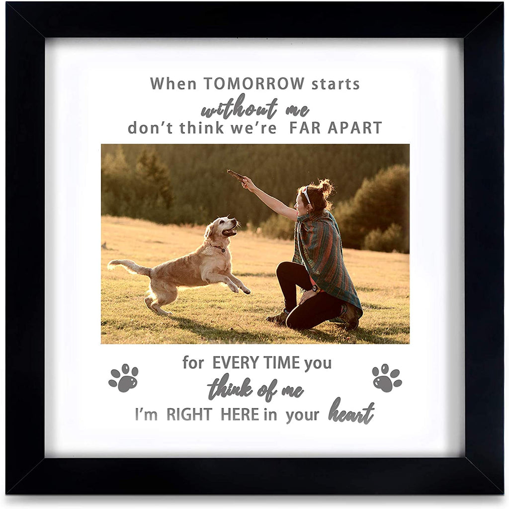 Pet Memorial Picture Frame, Sympathy Loss Gift, Dog Cat Remembrance Keepsake Tribute