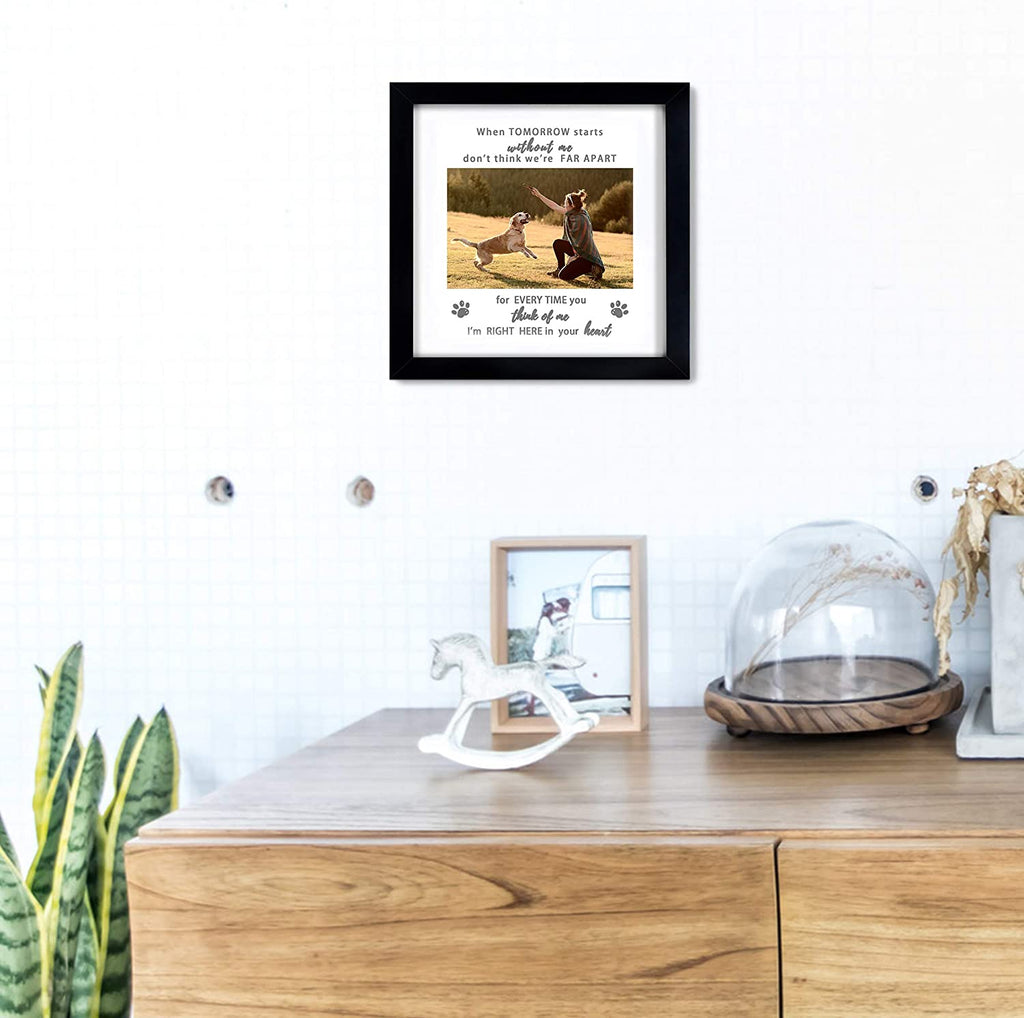 Pet Memorial Picture Frame, Sympathy Loss Gift, Dog Cat Remembrance Keepsake Tribute