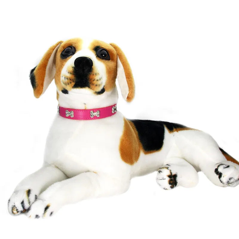 Rugged Bone Leather Pup Collar