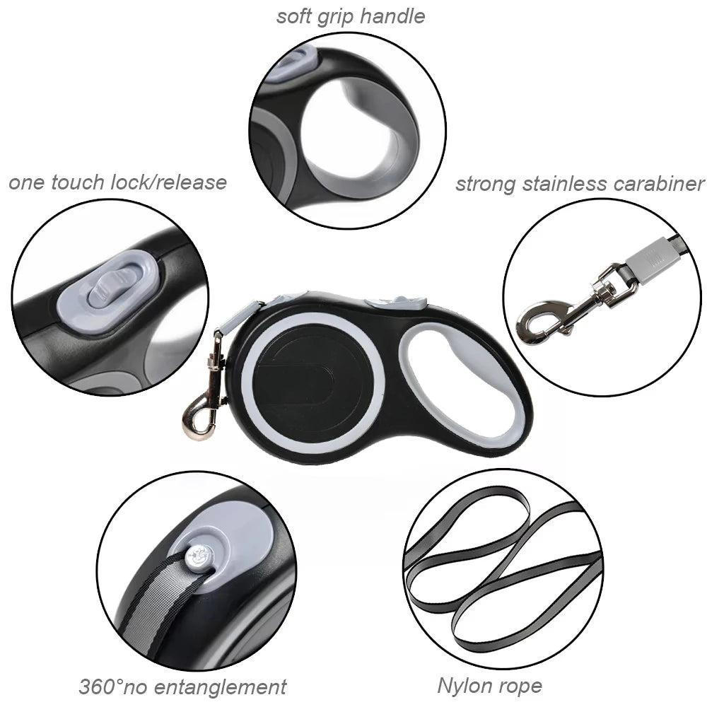 TrailGrip Pro Retractable Dog Leash
