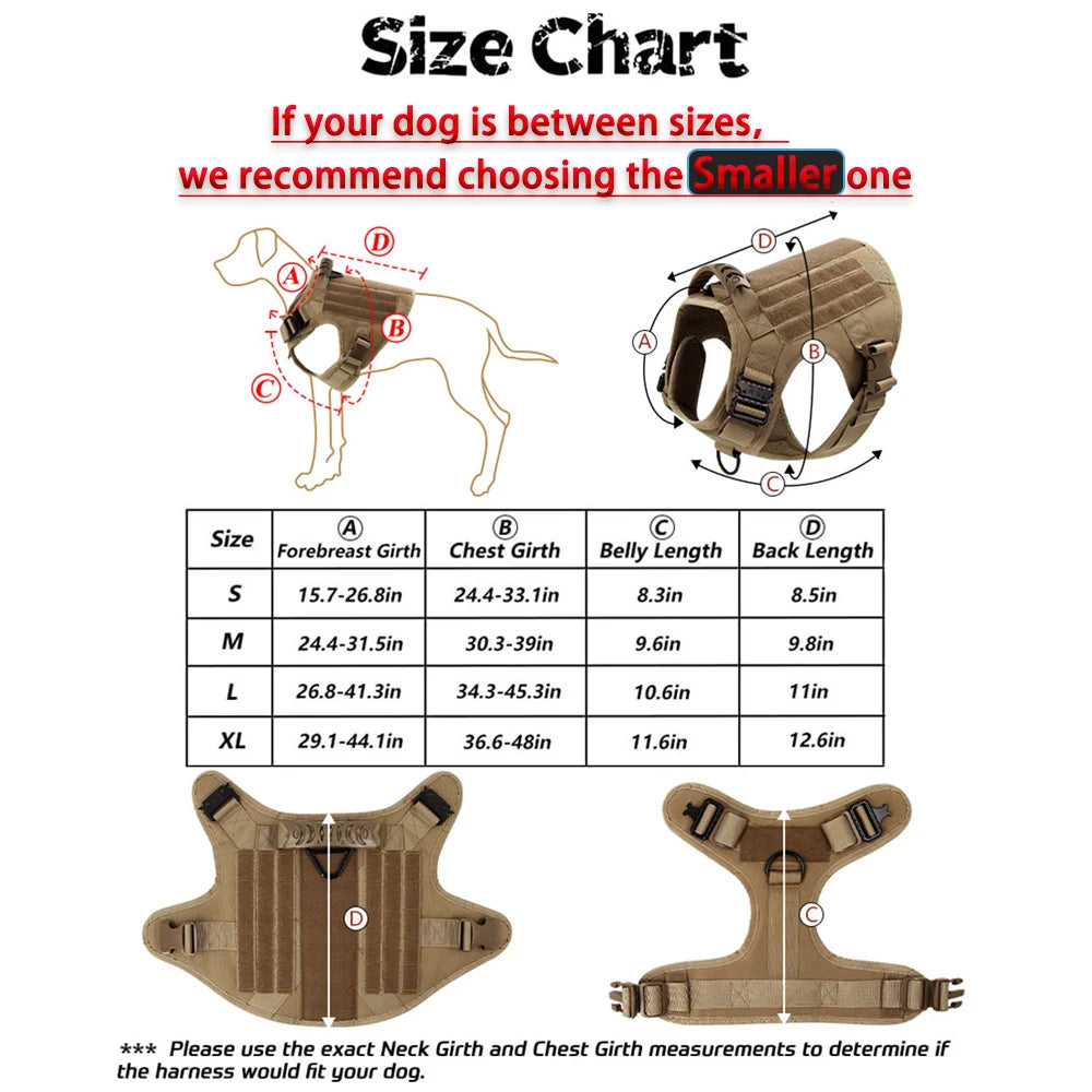 Tactical K9 Training Harness