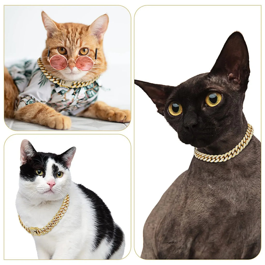 Cuban Diamond Pet Collar