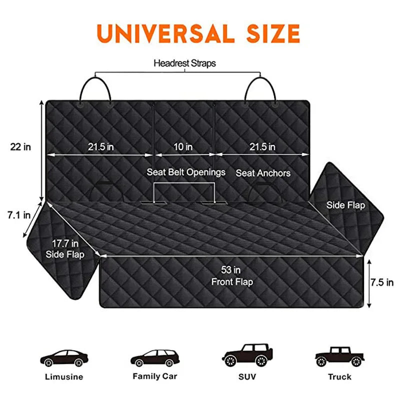 Rugged Rear Seat Dog Mat