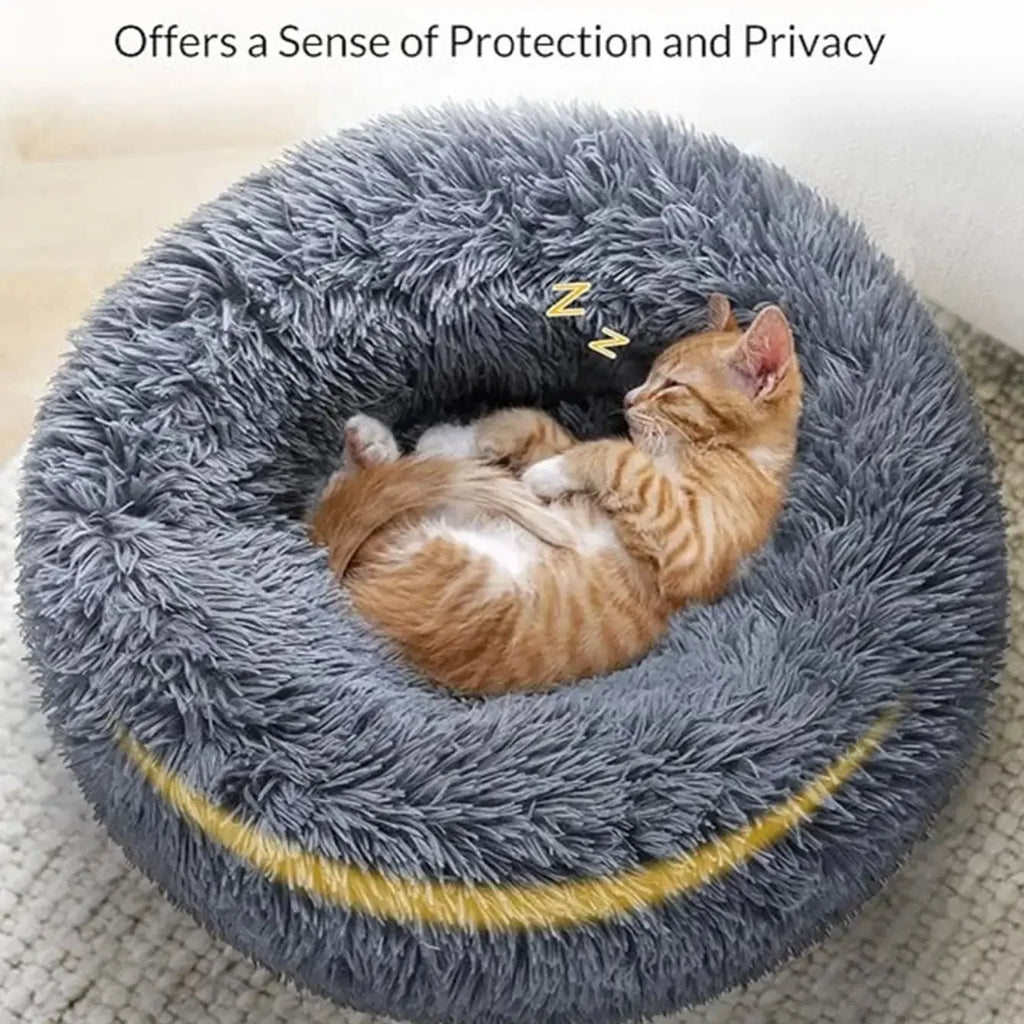 CloudNest Round Plush Pet Bed