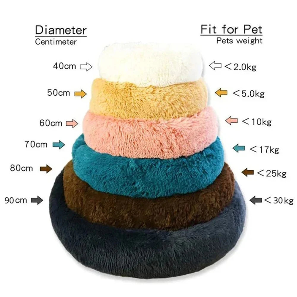 CloudNest Round Plush Pet Bed