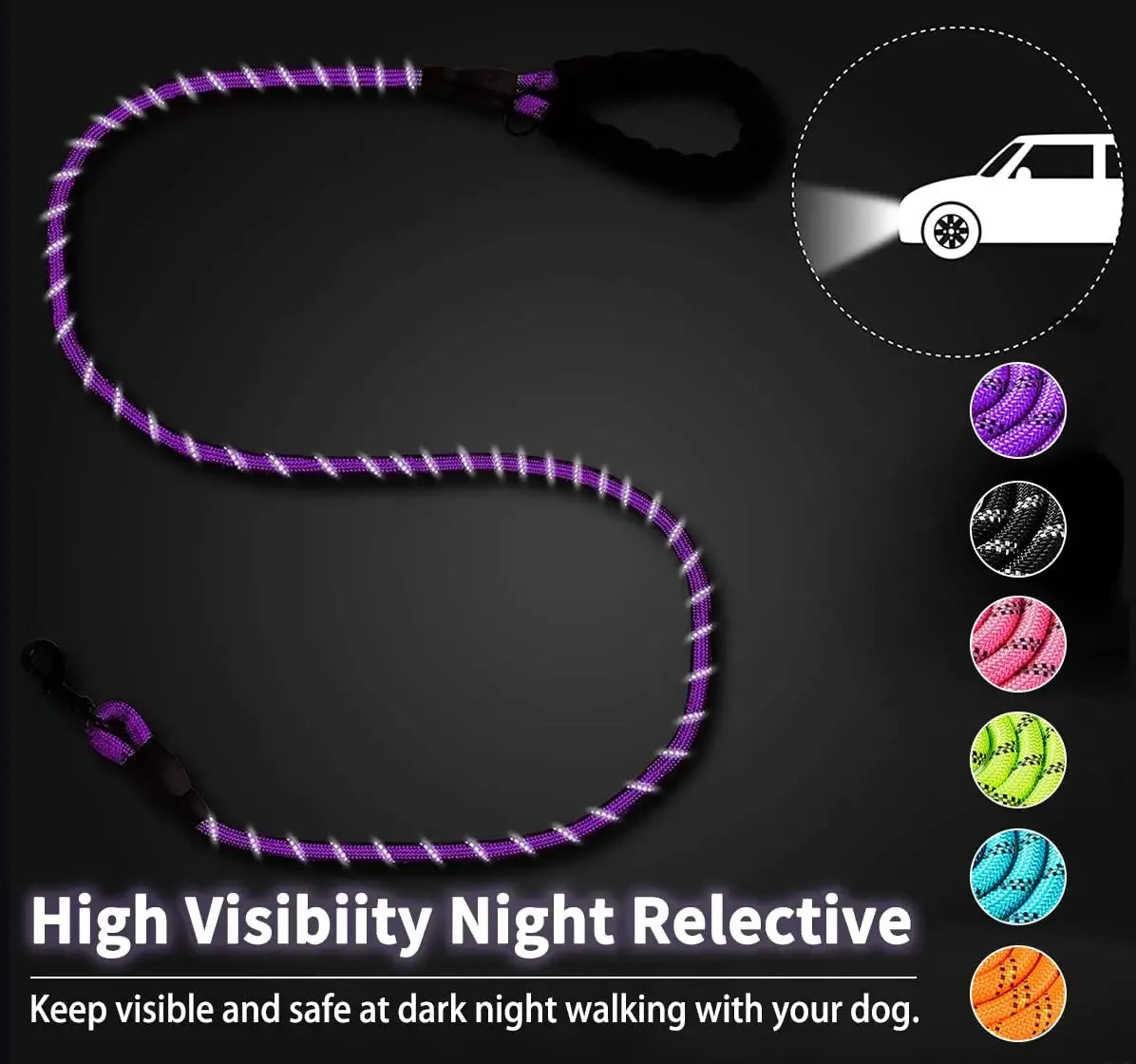 SureGrip Reflective Dog Walking Leash